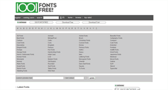 Desktop Screenshot of 1001fontsfree.com